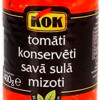 Tomāti savā sulā mizoti 400g Kok 1/24 (05.2027) Itālija