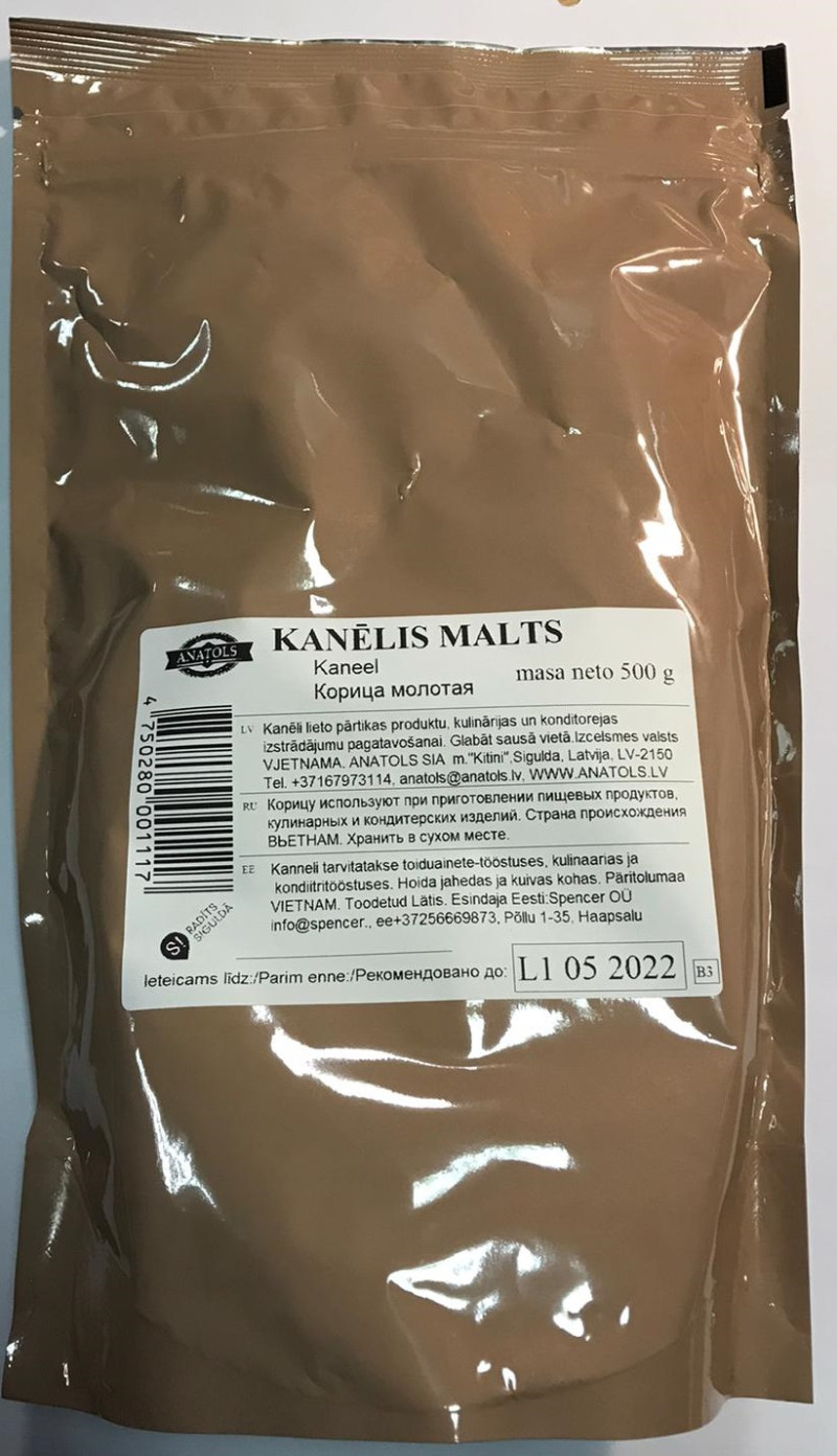 Garšviela Anatols kanēlis malts 500g (08.2027) Vjetnama