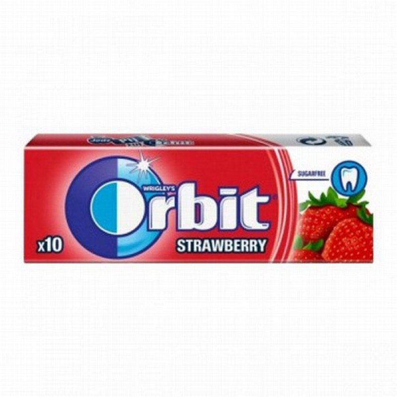 Košļājamā gumija Orbit zemeņu 14g 1/30gb (15.02.27) Polija