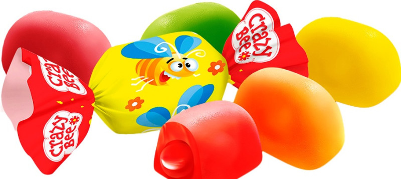 Želejkonfektes Roshen Crazy Bee 1kg (tikai pilnos iepakojumos- 1kg) (26.05.28) Ukraina