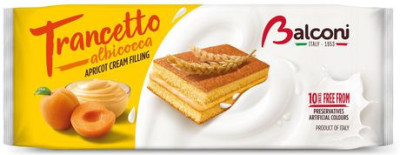 Biskvīts ar aprikožu pildījumu Trancetto 10*28g 1/15 (28.01.27) Itālija