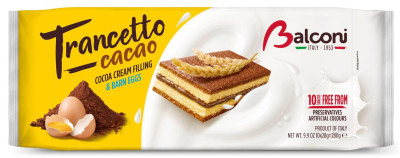 Biskvīts ar kakao pildījumu Trancetto 10*28g 1/15 (28.01.27) Itālija