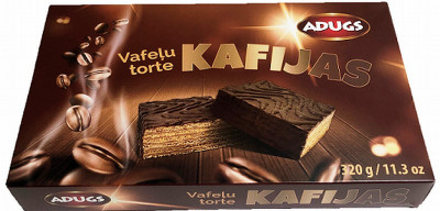 Vafeļu torte Adugs kafijas 320g (19.02.27) Latvija