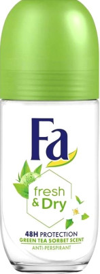 Dezodorants Fa ruliītis Green Tea Fresh & Dry sievietēm 50ml (11.27)