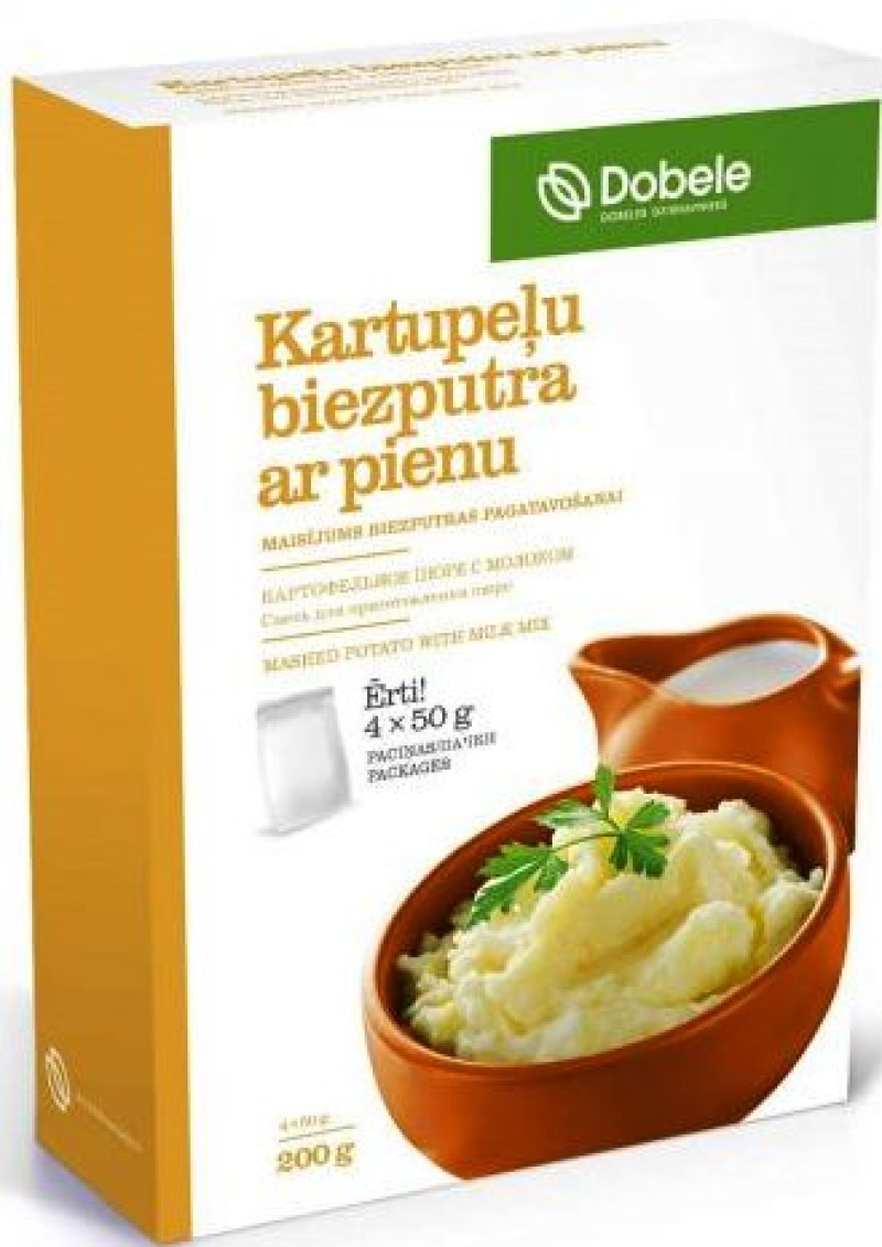 Sausais maisījums kartupeļu biezputra ar pienu 4*50g Dobeles Dzirnavnieks 1/14 (09.07.27) Latvija