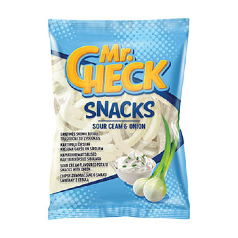 Čipsi Mr.Check krējuma un sīpolu 50g (17.12.26) Lietuva