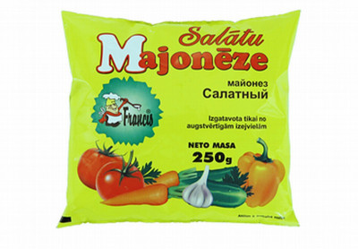 Majonēze Francis salātu 250g 1/24 (09.12.26) Latvija