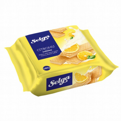 Vafeles Selga ar citronu garšu 180g (01.06.27) Latvija