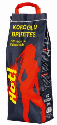Kokogļu briketes HOT 2kg Polija