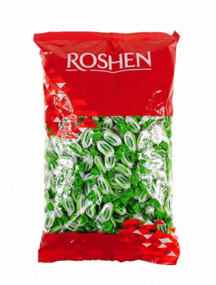 Karameles Roshen Mintex piparmētru 1kg (18.04.27) (Pārdodas tikai pilnos iepakojumos (1kg)) Ukraina