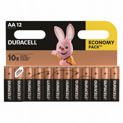Baterijas Duracell AA LR6 Alkaline 1*12 (cena par 1gb)
