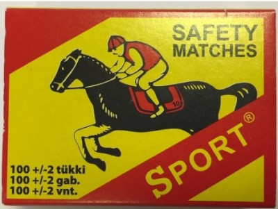Sērkociņi Sport lielie (cena par kastīti) 1/24 Indija