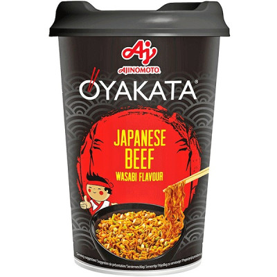 Nūdeles Oyakata ātri pagatavojamās Japanese Liellopu Vasabi 93g (04.2027) Polija