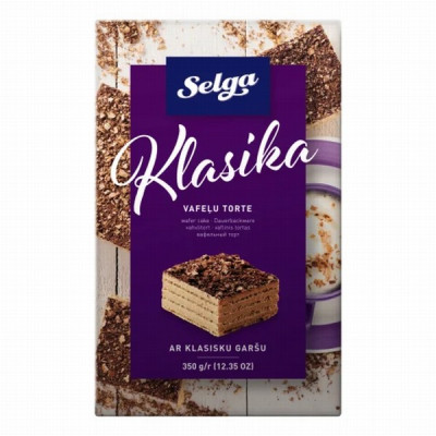 Vafeļu torte Selga Klasika 350g (02.06.27) Latvija