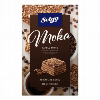 Vafeļu torte Selga Moka 350g (06.07.27) Latvija