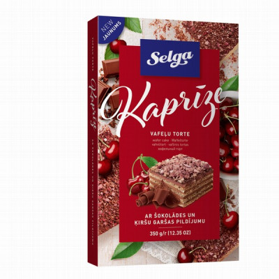 Vafeļu torte Selga Kaprīze 350g (25.02.27) Latvija