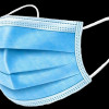 Sejas maskas zilas Medicīniskās HKFM001 17.5cm*9.5cm (0.12 eur/gab)