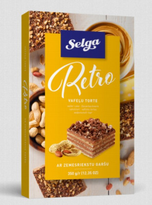 Vafeļu torte Selga Retro 350g (09.03.27) Latvija