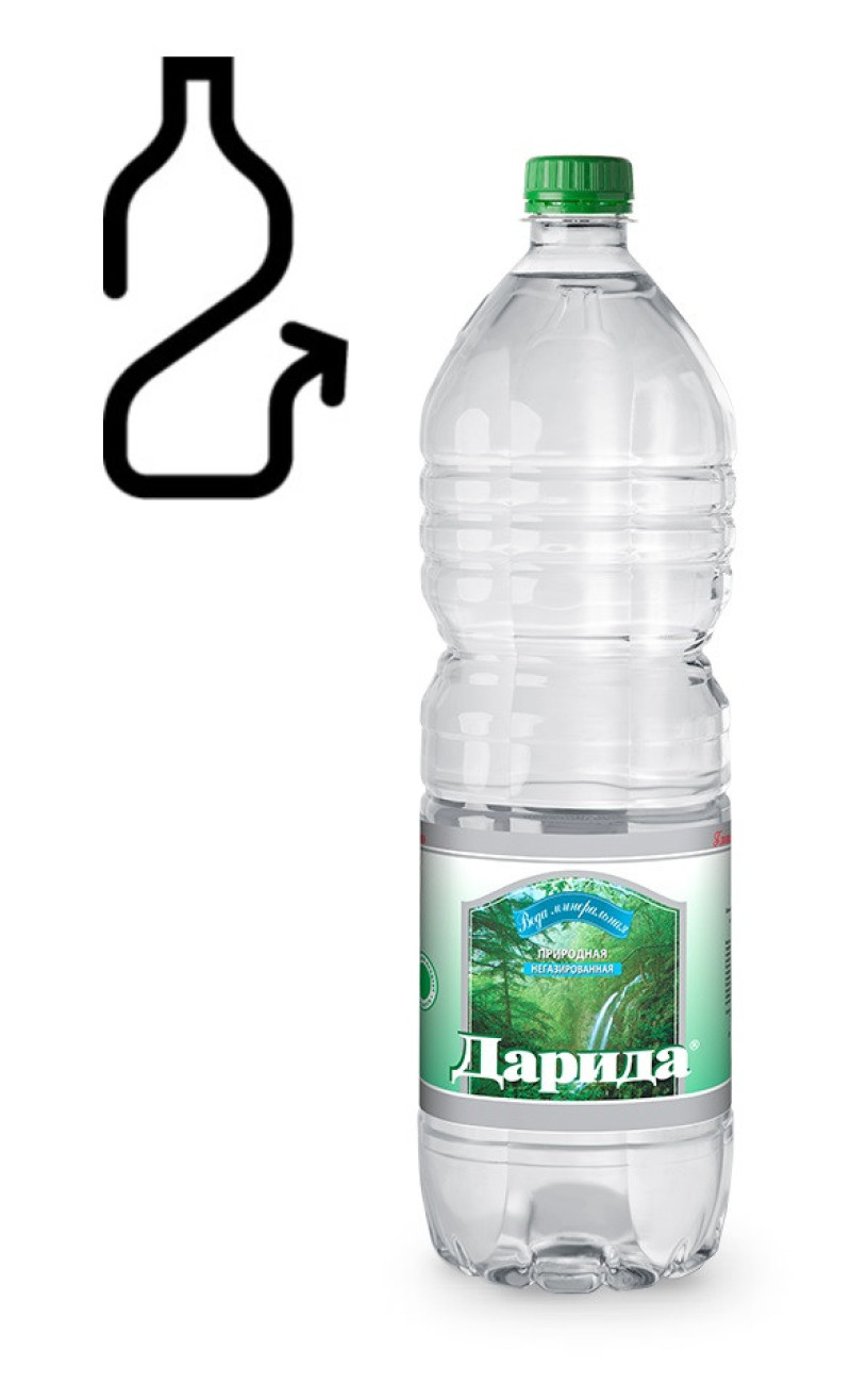 Minerālūdens Darida negāzēts 1.5L DEPOZĪTS 0.10 eiro 1/6 (17.04.27) Baltkrievija