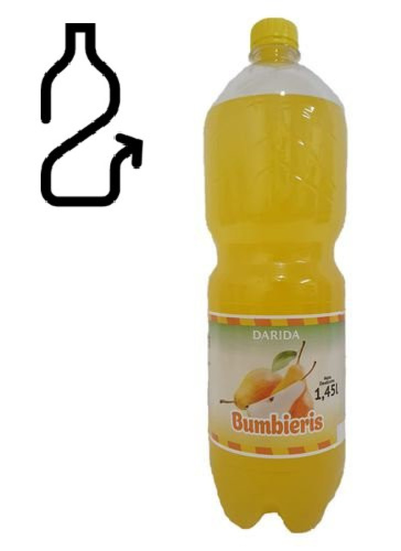 Limonāde Darida Bumbieru 1.45L 1/6 DEPOZĪTS 0.10 eiro (28.03.27) Baltkrievija