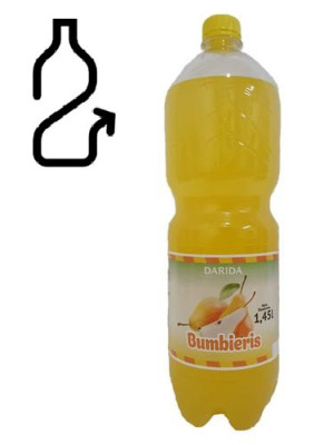 Limonāde Darida Bumbieru 1.45L 1/6 DEPOZĪTS 0.10 eiro (28.03.27) Baltkrievija