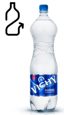 Minerālūdens Vichy Classique gāzēts 1.5L DEPOZĪTS 0.10eur 1/6 (27.04.27) Lietuva