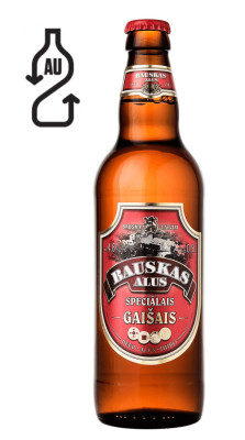 Alus Bauskas gaišais 0.5L 4.8% DEPOZĪTS 0.10eur 1/20 (27.02.27) Latvija