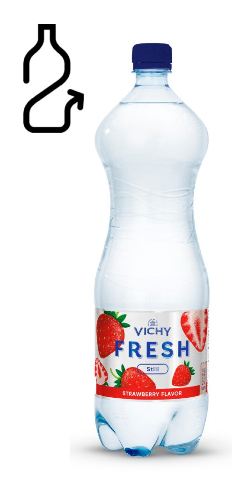 Dzēriens Vichy FRESH Strawberry 1.5L DEPOZĪTA maksa 0.10 eiro (24.05.27) Lietuva