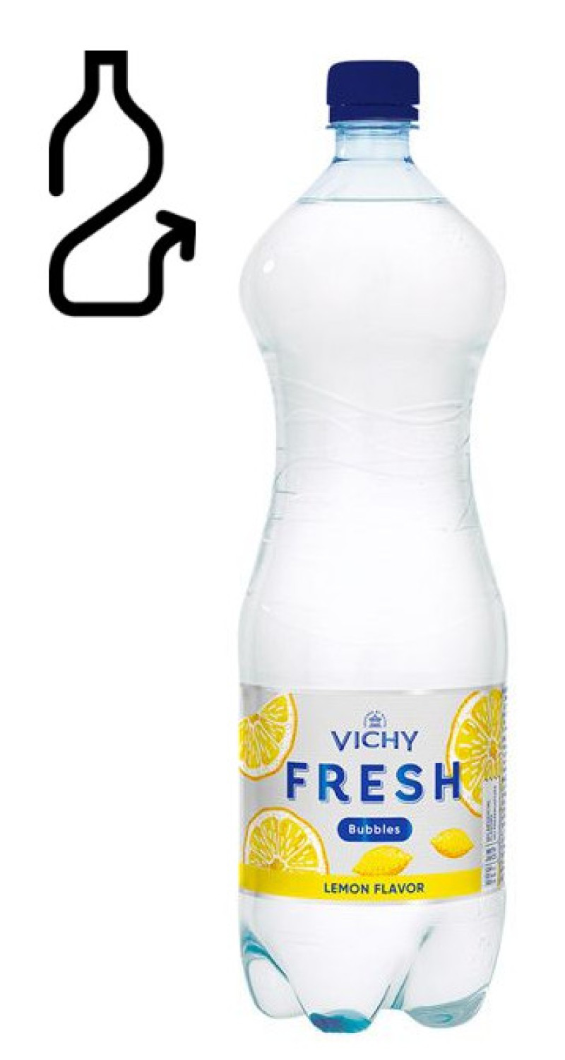 Dzēriens Vichy FRESH Bubbles Lemon 1.5l DEPOZĪTA maksa 0.10 eiro(06.02.27) LT