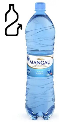 Minerālūdens Mangaļi viegli gāzēts 1.5L 1/6  DEPOZĪTA maksa 0.10 eiro (12.01.27) Latvija