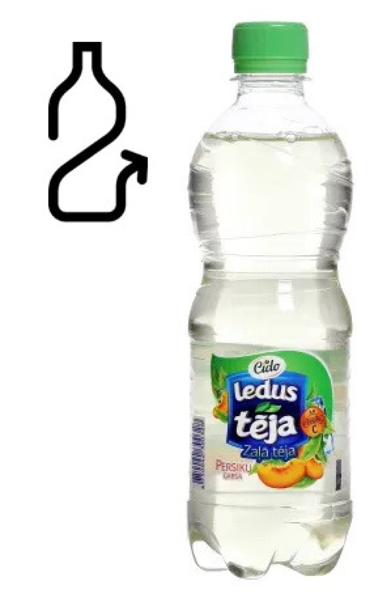 Ledus tēja Cido zaļā persiku 0.5L DEPOZĪTS 0.10 eiro 1/12 (24.02.27) Latvija