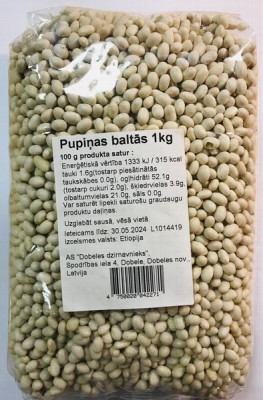 Pupiņas baltas 1kg Dobele (10.05.27) Etiopija