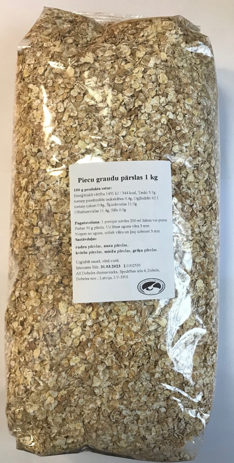 5-graudu pārslas 1kg Dobele (30.03.27) Latvija