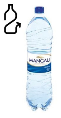 Minerālūdens Mangaļi gāzēts 1.5L DEPOZĪTS 0.10 eiro 1/6 (09.06.27) Latvija