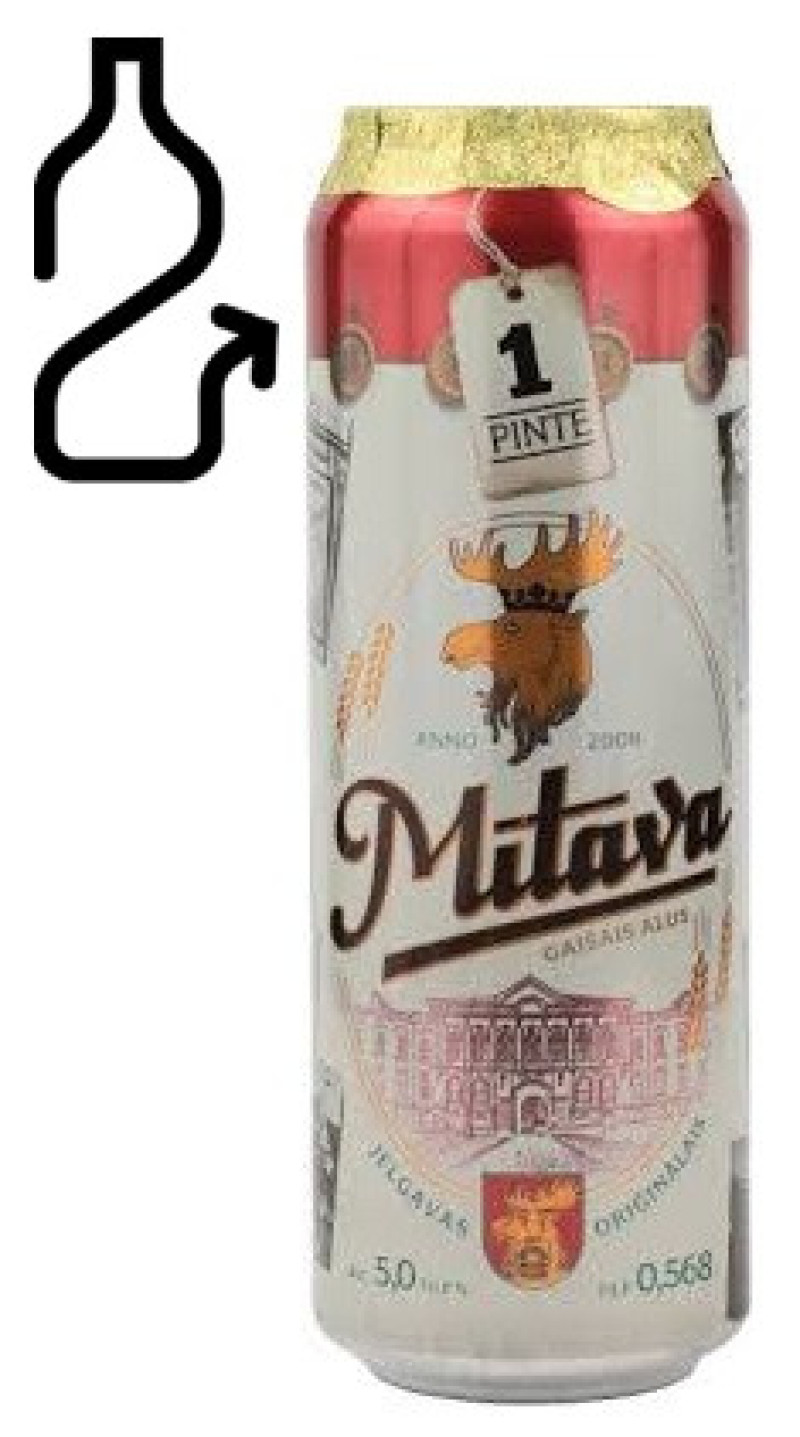 Alus Cēsu Mītava 5% 0.568L DEPOZĪTS 0.10 eiro 1/24 (30.04.27) Latvija
