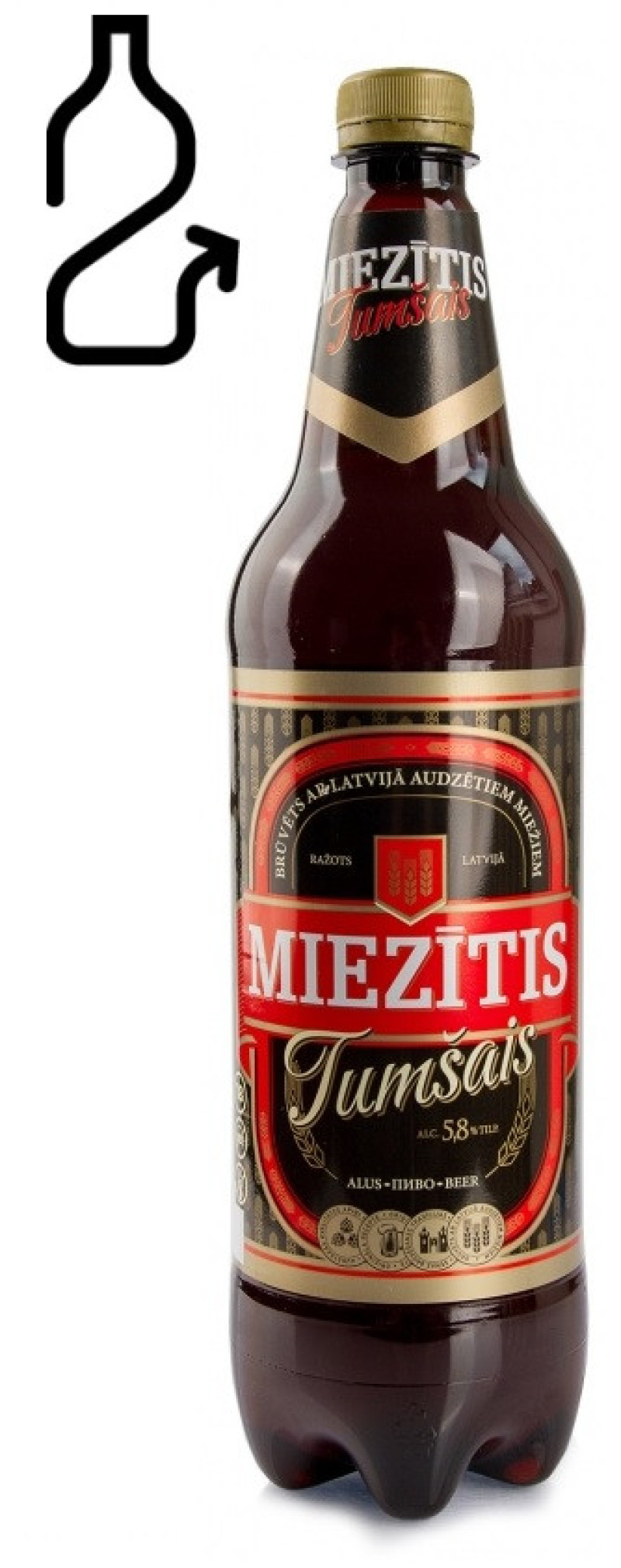 Alus Cēsu Miezītis Tumšais 5.8% 1L DEPOZĪTS 0.10eur 1/9 (11.12.26) Latvija