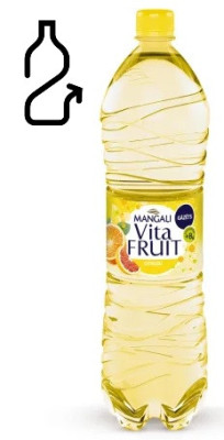 Dzēriens Mangaļi Vitafruit Citrus gāzēts 1.5l 1/6 DEPOZĪTS 0.10eur (19.02.27) Latvija LABA CENA!