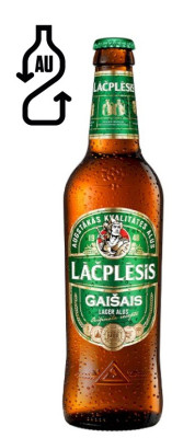 Alus Lāčplēsis gaišais 5% 0.5L DEPOZĪTS 0.10 eiro 1/20 (02.02.27) Latvija