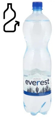 Dzeramais ūdens Gutta Everest gāzēts 1.5L DEPOZĪTS 0.10eiro (17.02.27) Latvija 