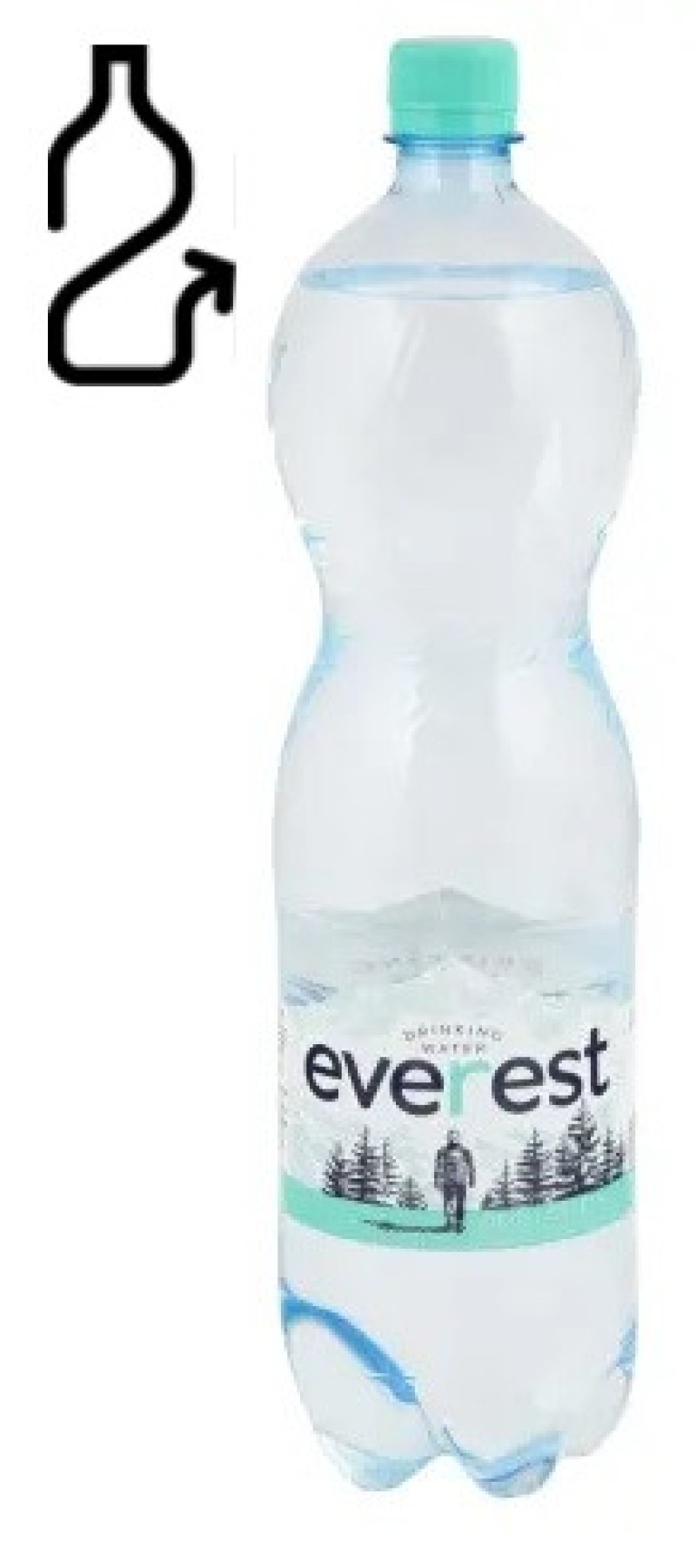 Dzeramais ūdens Gutta Everest viegli gāzēts 1.5L DEPOZĪTS 0.10eur 1/6 (19.04.27) Latvija