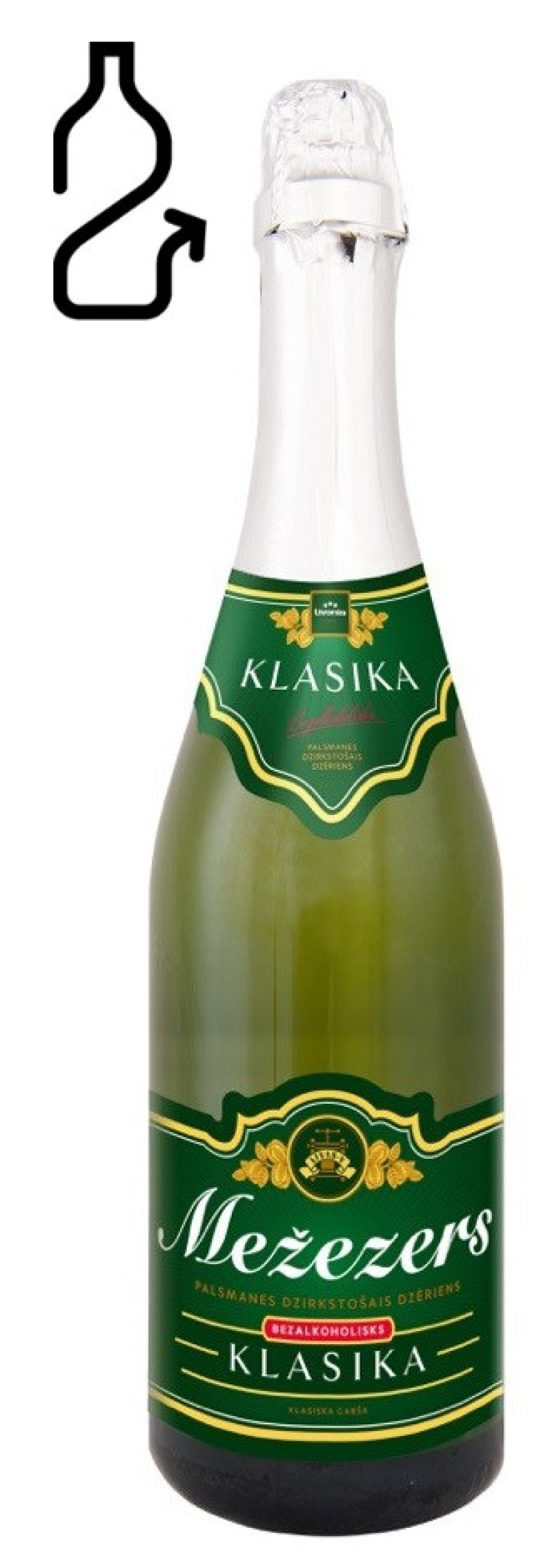 Bērnu šampanietis Mežezers 0.75L DEPOZĪTS 0.10eur 1/6 (03.02.28) Latvija