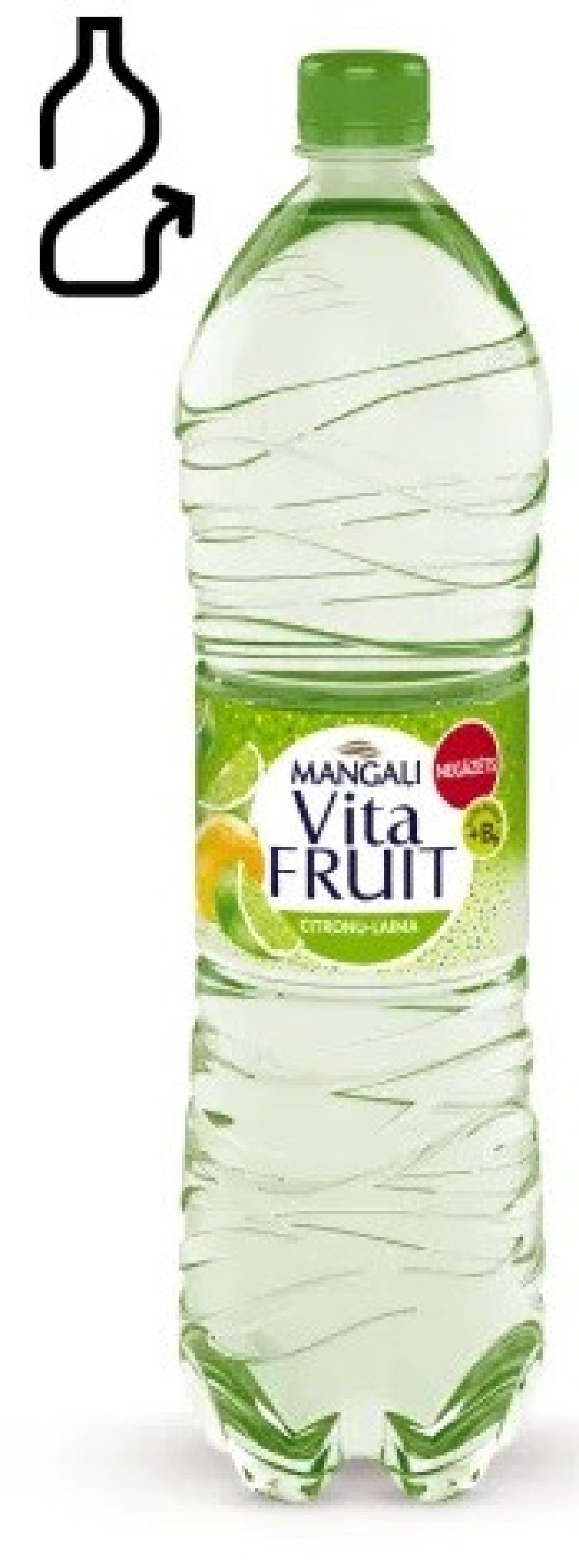 Dzēriens Mangaļi Vitafruit citronu laimu garšu negāz.1.5L 1/6 DEP. 0.10 eur (16.12.26) Latvija LABA 