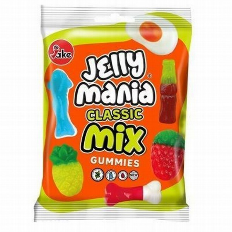 Želejkonfektes Jakes Jellymania Acid Classic Mix 100g (05.28) Eiropas Savienība