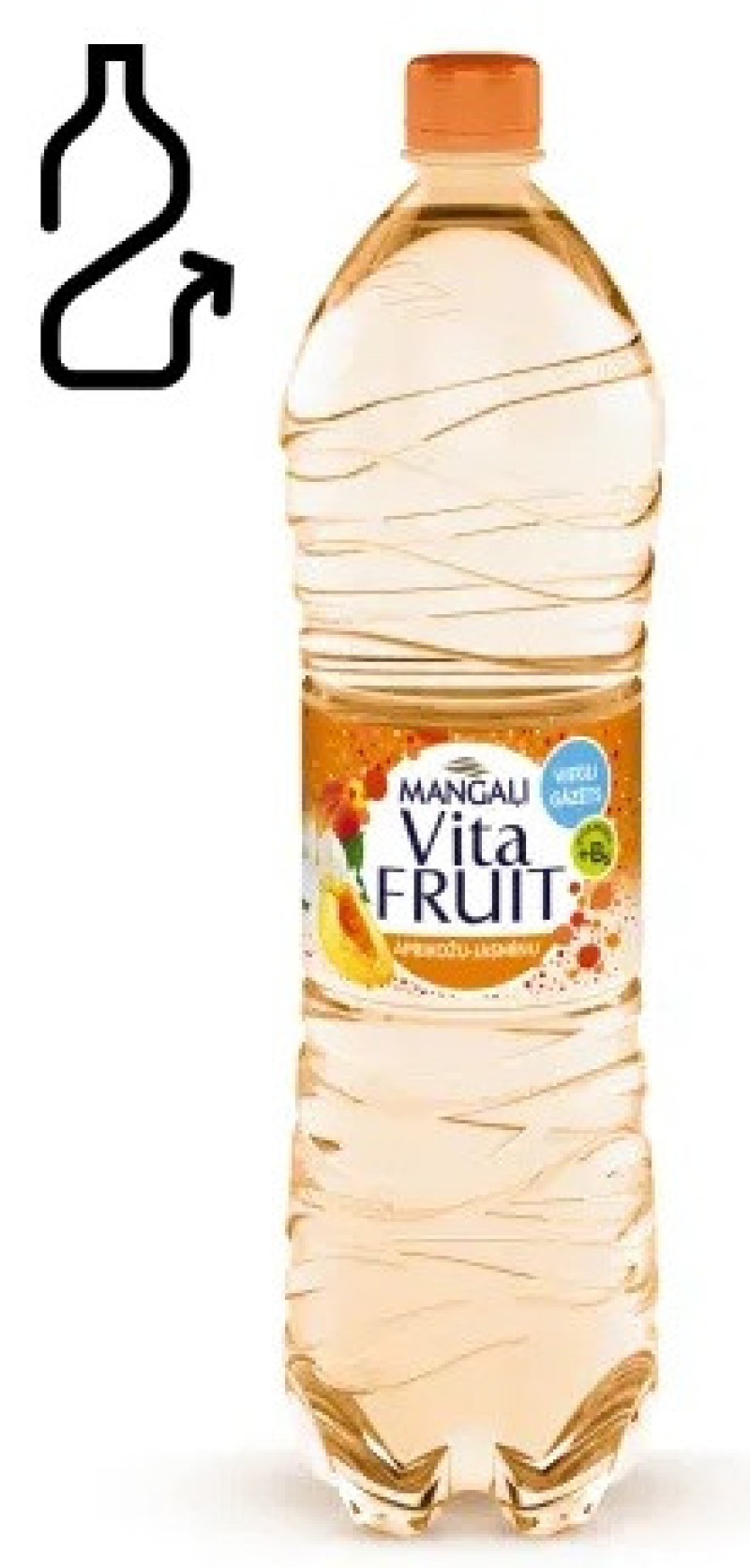 Mangaļi Vitafruit aprikožu-jasmīna viegli gāzēts 1.5L DEPOZĪTS 0.10eur 1/6 (02.02.27) Latvia