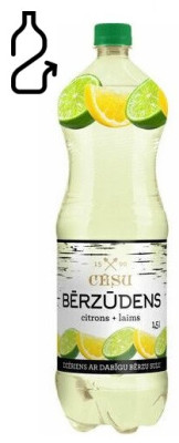 Dzēriens Cēsu Bērzūdens citrons laims 1.5L DEPOZĪTS 0.10 eiro 1/6 (10.04.27)  Igaunija