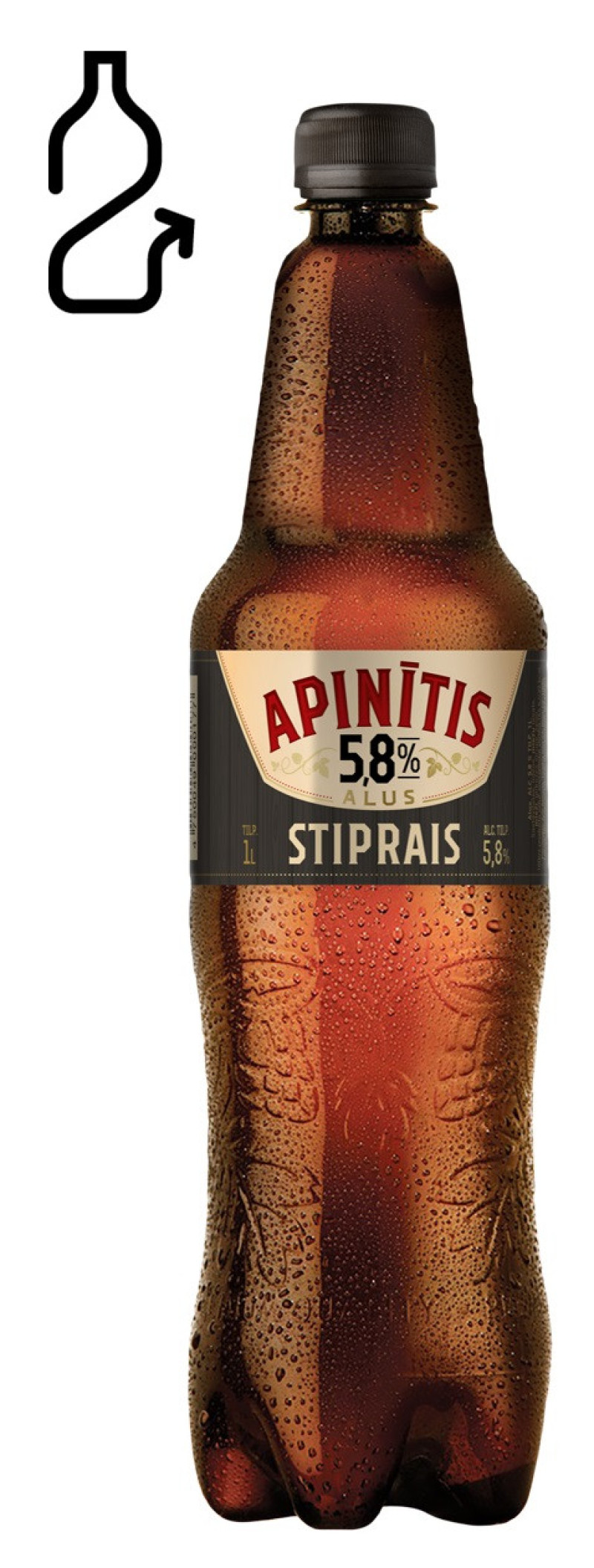 Alus Aldara Apinītis Stiprais 5.8% 1L DEPOZĪTS 0.10eiro 1/6 (12.01.27) Lietuva