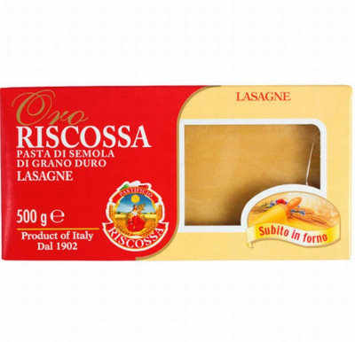 Makaroni Riscossa Lazanjas plāksnes 500g (21.01.28)  Itālija