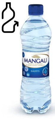 Minerālūdens Mangaļi gāzēts 0.5L DEPOZĪTS 0.10eur 1/12 (12.05.27) Latvija