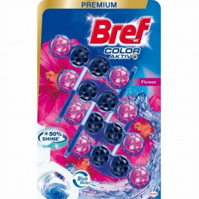 Tualetes bloks Bref aktiv fresh flowers 4*50g Serbija