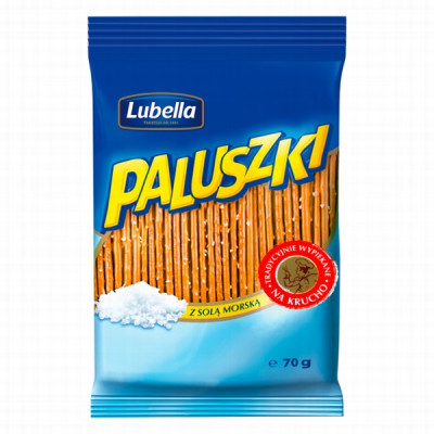 Salmiņi Lubella ar jūras sāli 70g (03.2027) Polija